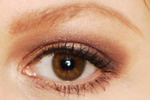 Braunes Nude Make up - Lidstrich und Wimpern Braunes Nude Make up - Lidstrich und Wimpern
