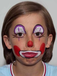 Kinderschminken Clown - Faxen 3 16 Kinderschminken Clown Faxen 3 225x300 Kinderschminken Clown Schminkanleitung