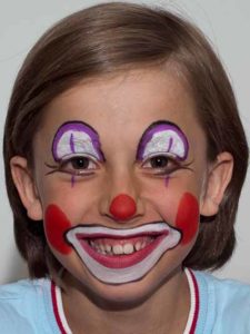 18 Kinderschminken Clown Nachher 225x300 Kinderschminken Clown   Vorher Nachher
