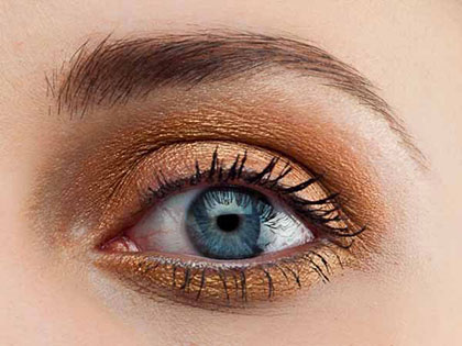 Auge Make up nachher Bronzenes Augen Makeup nachher Bronzenes Augen Make up