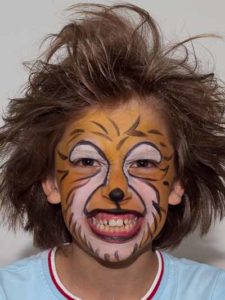 Kinderschminken Löwe - Nachher Bild 1
