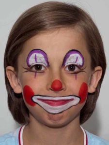 Kinderschminken Clown - Faxen 1