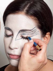 Black Swan Look & Kostüm - Augen Make up vorzeichnen 1