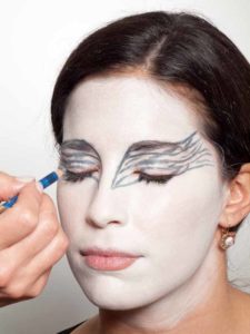 Black Swan Look & Kostüm - Augen Make up vorzeichnen 2