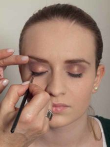 Nude Look, natürliches Make up - Wimpernrand 1 Nude Look, natürliches Make up - Wimpernrand 1