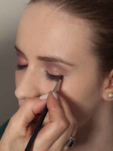Nude Look, natürliches Make up - Wimpernrand 2 Nude Look, natürliches Make up - Wimpernrand 2