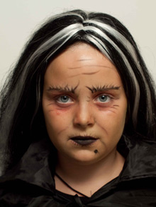 Halloween-Make-up-Kinder-Hexe