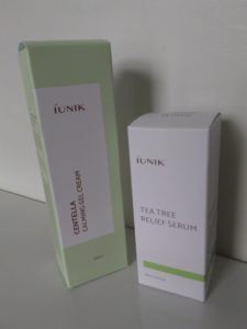 Iunik Centella Calming Gel Cream und Tea Tree Relief Serum