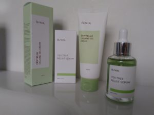 Iunik Centella Calming Gel Cream und Tea Tree Relief Serum