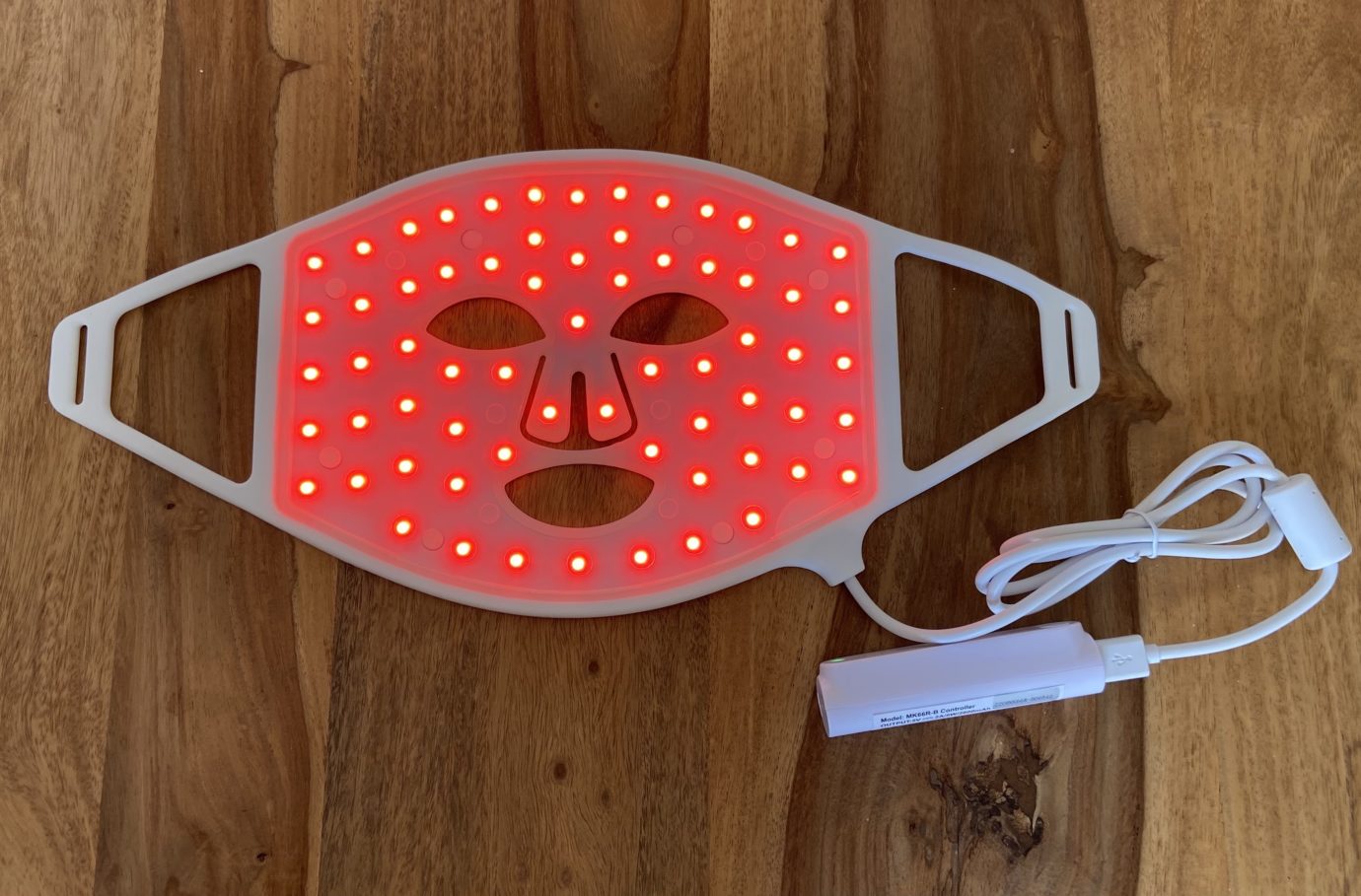 LED Rotlicht-Gesichtsmaske – 7 Farben, 396 LEDs, Für Hautverjüngung & Anti-Aging