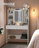VASAGLE Schminktisch mit LED-Beleuchtung