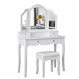 Meerveil Schminktisch mit Hocker