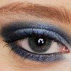 Blaues Smokey Eyes Augen Make up schminken